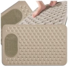 Covoraș de baie antiderapant pentru duș, pentru baie, 69x36 cm, bej, cu masaj