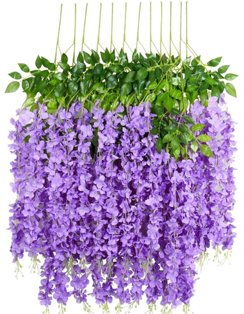 12 buc. glicine glicine pentru ghirlande de flori suspendate
