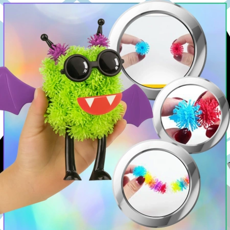 Set mare de capace creative Kolcki cu velcro colorat, 600 buc.