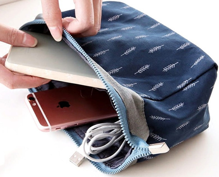 Organizator mic pentru cosmetice, geantă pentru cosmetice bleumarin