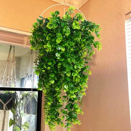 Flori artificiale flori verzi eucalipt agățat decor