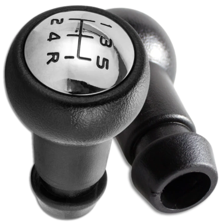 Peugeot Citroën buton schimbător piele cromat 5 trepte