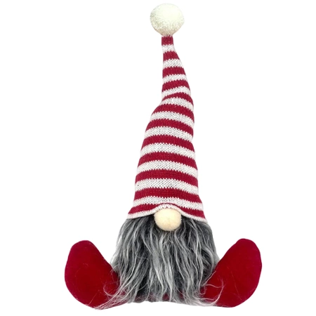 Spiriduș de Crăciun Moș Crăciun 28 cm stând pitic roșu