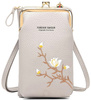 Geanta messenger dama, portofel mini flori
