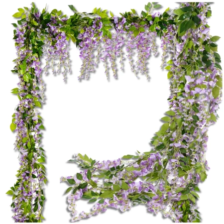 Agățat flori decorative violete artificiale 1buc cățărare pentru ghirlande de viță de vie