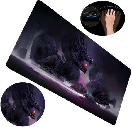 Mouse pad XXL de birou, covoraș de gaming cu dragon