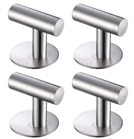 Baie cârlige set 4pc argint autoadezive