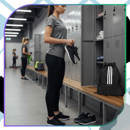 Rucsac sport cu șnur de strângere pentru antrenament la sală, geantă de sală