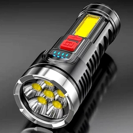 Lanternă tactică militară, puternică, reîncărcabilă prin USB