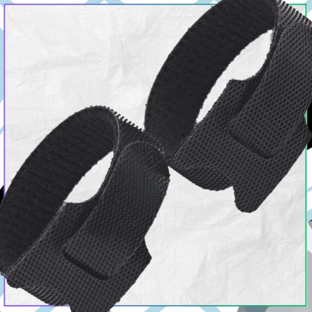 Clemă de cablu cu velcro pentru fixarea firelor, set de 100 bucăți, neagră, 12x150mm