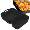 Inserție reutilizabilă din silicon pentru friteuza cu aer, formă de copt 2 buc.