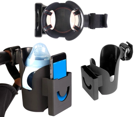 Suport telefon 2in1, pahar pentru sticla, carucior de bicicleta