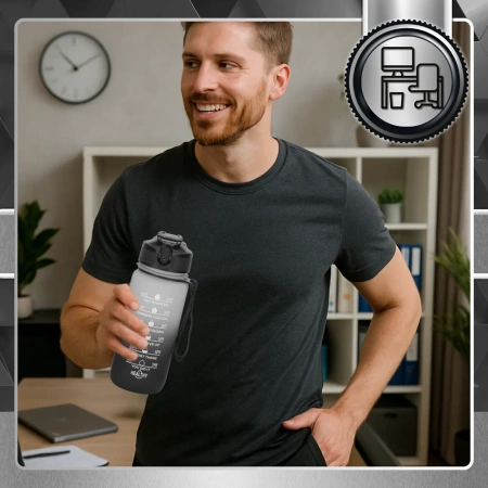 Sticla de 600 ml, sticla de apa sport TRESSARI, solid PC FARA BPA