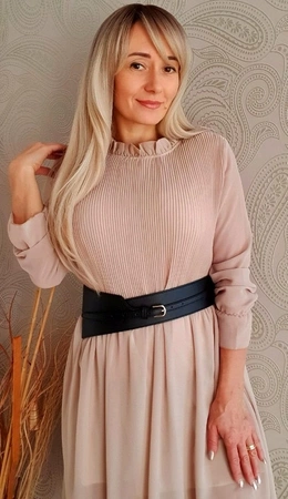 Corset de dama cu centura larga din piele