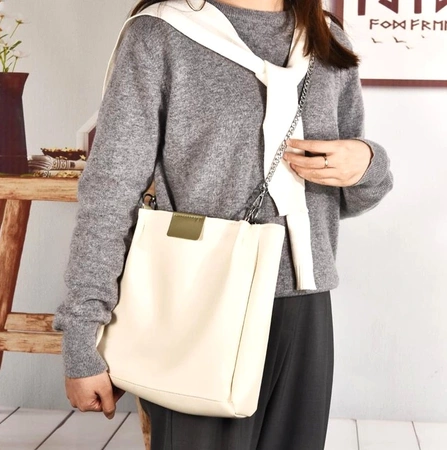 Curea geanta argintie 120cm, lant gros de metal