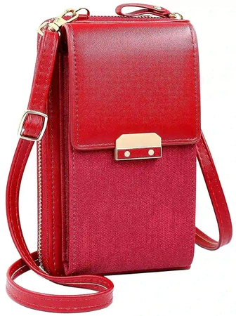 Pocheta mini de dama cu portofel din piele