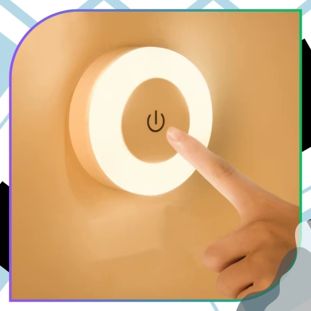 Lampă de perete LED cu ecran tactil USB fără fir