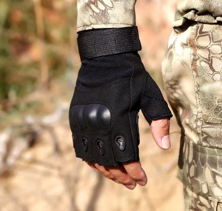 Mănuși de supraviețuire militară pentru bărbați cu jumătate de deget