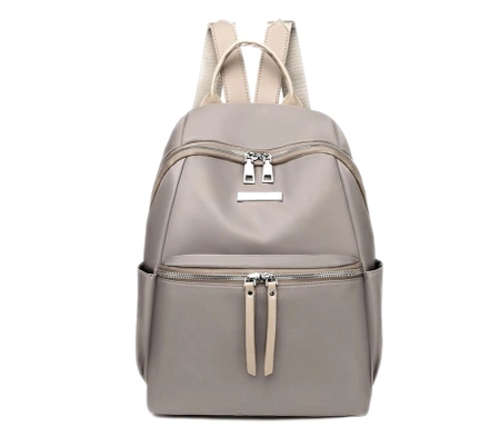 Rucsac de dama gri, rucsac urban, elegant, incapator