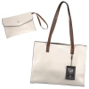 BAD&BAGS geanta de dama din piele clasic crem lacuita shopper