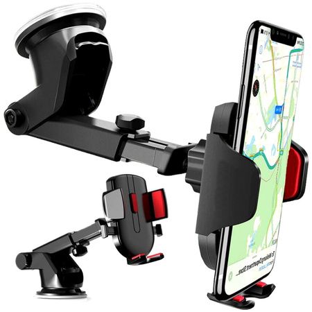 Suport telescopic puternic pentru telefon pentru masina