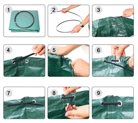 Sac pentru deșeuri de grădină frunze iarbă coș de gunoi coș de gunoi