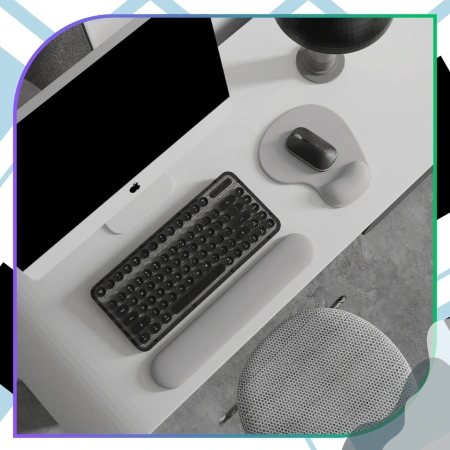 Suport ergonomic pentru încheietura mâinii, gri, antiderapant