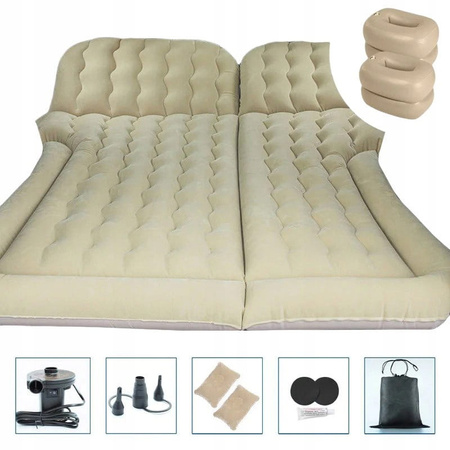 Saltea auto XXL, pat dublu auto + pompa, excursie