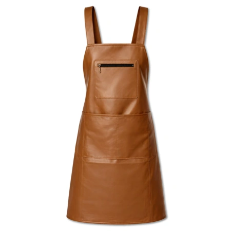 Șorț de bucătărie protector pentru bărbați și femei cu buzunare, impermeabil, maro