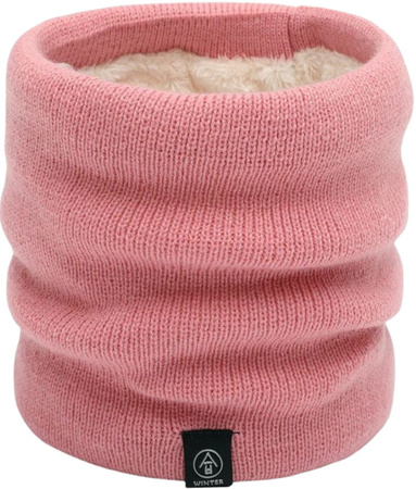 Eșarfă de iarnă izolată, roz