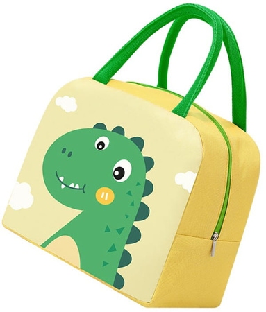 Geanta termica pentru pranz LUNCH BOX dinozaur galben