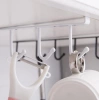 Cârlige 6pcs sub dulap suport ustensile de bucătărie rack