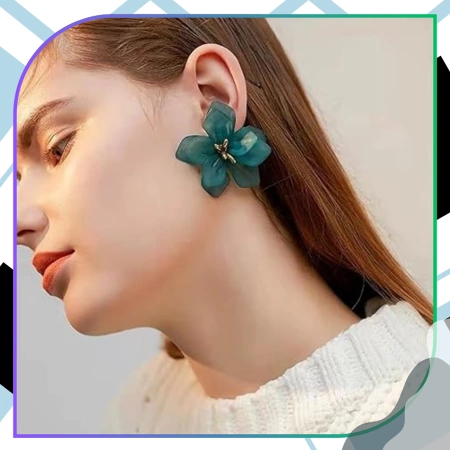 Cercei dama la moda flori boho retro floare