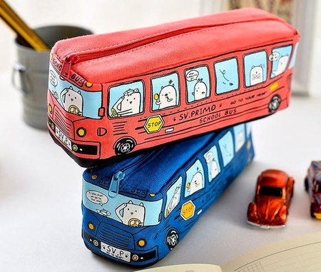 Trusa, autobuz școlar, geantă cosmetică, ghiozdan, tub