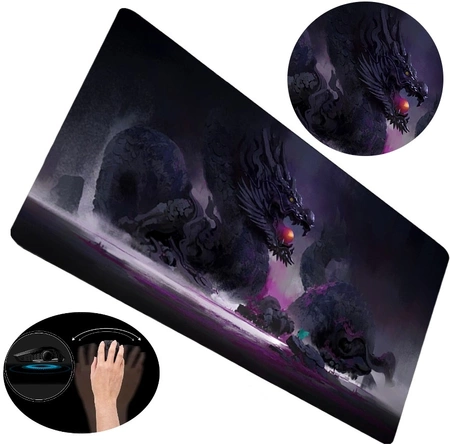 Mouse pad XXL de birou, covoraș de gaming cu dragon