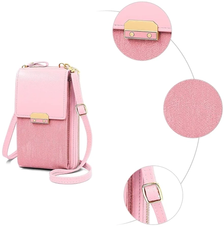Geanta de dama mini clutch din piele pentru telefon, portofel