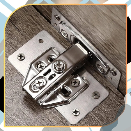 Set 12 placi reparatii balamale 4,5x9 cm pentru usi de mobila