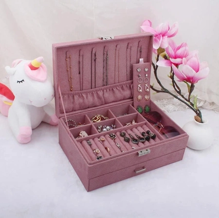 Cutie mare organizator, cutie dubla pentru bijuterii