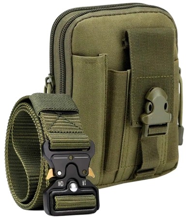 Geantă militară de supraviețuire + set centură tactică