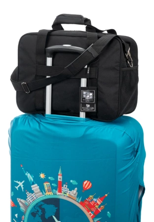 Geanta business neagra voiaj pentru bagaj de mana avion BAD&BAGS