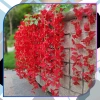 12 bucăți flori de glicine glicine pentru agățat ghirlandă roșie