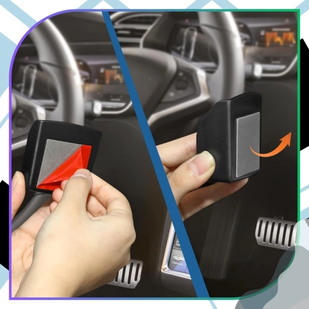 Organizer auto pentru cheie și card, suport negru