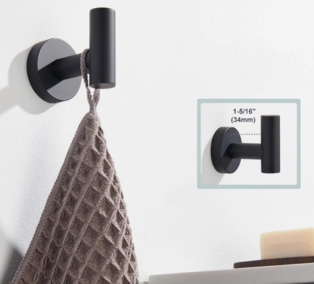 Baie cârlige set 4pcs negru LOFT hol
