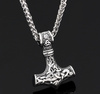 Colier cu ciocan pentru bărbați din argint THOR MJOLNIR CELTIC