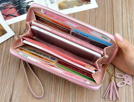 Portofel mare de dama Model practic, matlasat, decorativ