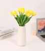 Buchet de lalele artificiale din 10 flori decorative galbene