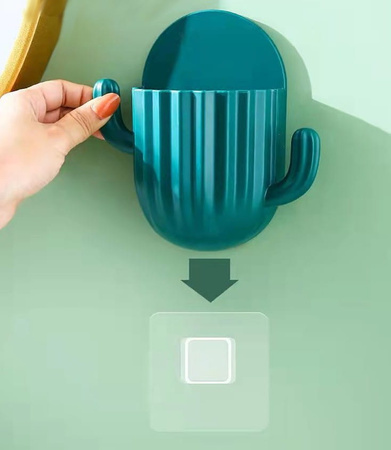 Organizator Recipient de baie pentru perii sau accesorii, verde