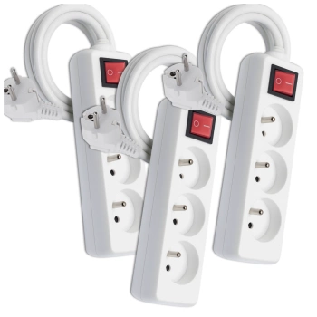 Prelungitor GRUNDIG 1,5 m, 3 prize, SET DE 3