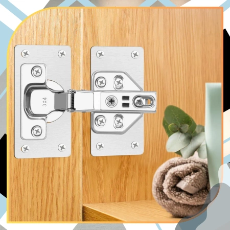 Set 12 placi reparatii balamale 4,5x9 cm pentru usi de mobila