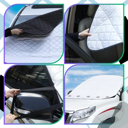 Husa anti inghet pentru parbrizul masinii, saltea solara